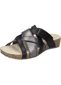 Sandale Josef Seibel "Tonga 74, schwarz-kombi", Damen, Gr. 39, schwarz (schwarz, kombi), Obermaterial: 100% Rindsleder Leather cow., Schuhe Sandale