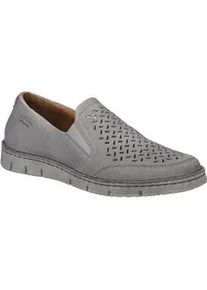 Slipper Josef Seibel "Ruben 27, hellgrau", Herren, Gr. 43, grau (hellgrau), Obermaterial: 100% Rindsleder Leather cow., Schuhe Slipper