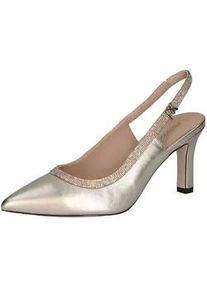High-Heel-Pumps Peter Kaiser "Peter Kaiser Pumps Leder", Damen, Gr. 35,5, gold, Leder, Schuhe