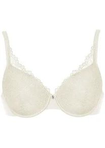 T-Shirt-BH Viania "Spacer B&uuml;gel BH Leni", Damen, Gr. 85, Cup C, beige (champagner), Spitze, Obermaterial: 45% Polyamid PA. 45% Polyester PES. 10% Elasthan EL., BHs T-Shirt-BH