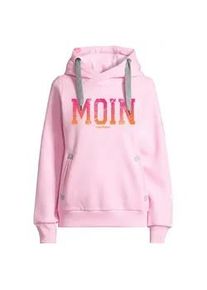 Kapuzenpullover SALZHAUT "Hoodie S&Uuml;NN - MOIN FARBVERLAUF", Damen, Gr. XS, rosa (ros&eacute;, neon orange, neon pink), Obermaterial: 55% Baumwolle CO. 45% Polyester PES., Pullover Kapuzenpullover