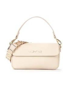 Umh&auml;ngetasche Valentino BAGS "ALEXIA", Damen, Gr. B/H/T: 24cm x 14cm x 5,5cm, ecru, Lederimitat, Taschen Umh&auml;ngetasche, Damen Schultertasche mit goldfoldfarbenem Logo-Schmuckelement
