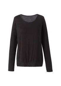 Sassa Mode Langarmshirt SASSA "Damen Shirt Casual Comfort", Damen, Gr. 40, schwarz, Obermaterial: 95% Viskose CV. 5% Elasthan EL., Shirts Langarmshirt