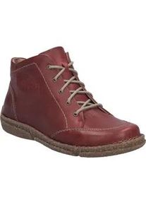 Stiefelette Josef Seibel "Neele 01, bordeaux", Damen, Gr. 38, rot (bordeaux), Obermaterial: 100% Rindsleder Leather cow., Schuhe Stiefelette