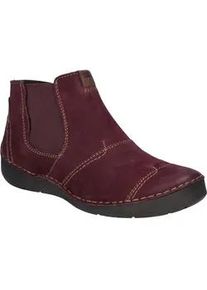 Stiefelette Josef Seibel "Fergey 55, plum", Damen, Gr. 38, lila (plum), Obermaterial: 100% Rindsleder Leather cow., Schuhe Stiefelette