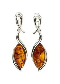 Paar Ohrh&auml;nger OSTSEE-SCHMUCK "- Patricia - Silber 925/000 - Bernstein" Gr. 33, silber (silber 925, silberfarben, wei&szlig;), Ohrringe, Damen, Silber 925 (Sterlingsilber)