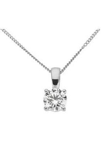 Kettenanh&auml;nger Firetti "Schmuck Geschenk Gold 333 Halsschmuck Anh&auml;nger Solit&auml;r Lab Grown", wei&szlig;goldfarben, fw=feines, wei&szlig;, Schmuckanh&auml;nger, Damen, 0,75 VS = sehr kleine Einschl&uuml;sse, Diamanten Wei&szlig;gold 333, 0,74 g, Diamanten, Wei&szlig;gold 333, Kettenanh&auml;nger, mit Brillant