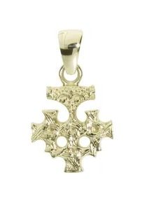 Kettenanh&auml;nger OSTSEE-SCHMUCK "- Hiddensee 15 x 13 mm - Gold 333/000 -" Gr. 23, gold (gold 333, goldfarben, gelb), Schmuckanh&auml;nger, Damen, Gelbgold 333, Kettenanh&auml;nger