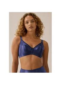 Minimizer-BH Naturana "Solutions", Damen, Gr. 85, Cup B, pacific blau, Obermaterial: 93% Polyamid, 7% Elasthan, BHs Minimizer-BH, Shaping-Effekt, breite Tr&auml;ger, feminin, ohne B&uuml;gel, Satin