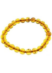 Armband OSTSEE-SCHMUCK "- Kugel 8 mm - Bernstein -" Gr. 19, braun (bernsteinfarben, braun), Armb&auml;nder, Damen, Bernstein, Armband