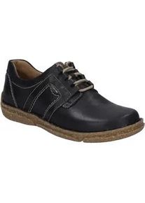 Schn&uuml;rschuh Josef Seibel "Neele 44, schwarz-kombi", Damen, Gr. 41, schwarz (schwarz, kombi), Obermaterial: 100% Rindsleder Leather cow., Schuhe Schn&uuml;rschuh