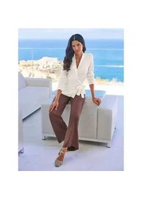 Strickjacke Heine, Damen, Gr. 38, ecru, 70% Viskose, 30% Polyamid, unifarben, Strickjacken Strickjacke