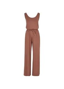 Jumpsuit Urban Classics "Urban Classics Damen Ladies Long Sleevless Modal Jumpsuit", Damen, Gr. 4XL, US-Gr&ouml;&szlig;en, terracotta, 77% Modal, 23% Polyester, unifarben, loose fit, Overalls Jumpsuit