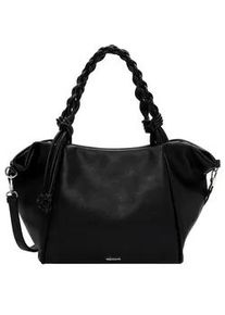 Shopper Tamaris "Shopper TAS Keona", Damen, Gr. B/H/T: 50cm x 28cm x 17cm 0, schwarz (schwarz 100), Polyurethan, Taschen Shopper