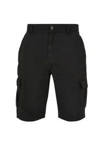 Stoffhose Urban Classics "Urban Classics Herren Big Cargo Bermuda", Herren, Gr. 28, Normalgr&ouml;&szlig;en, schwarz, 100% Baumwolle, unifarben, normal, Hosen Stoffhose