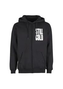Mister Tee Kapuzenpullover MISTERTEE "MisterTee Still Cold Zip Hoody", Herren, Gr. XL, schwarz, 65% Baumwolle, 35% Polyester, mehrfarbig, normal, ohne Ausschnitt, Pullover Kapuzenpullover