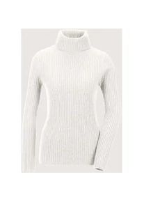 Madeleine Mode Longpullover MADELEINE "Kaschmirpullover Rollkragenpullover aus Kaschmir", Damen, Gr. 36/38, wei&szlig; (perlwei&szlig;), Obermaterial: 100% Kaschmir WS., Modern, normal, Pullover Longpullover, Good-Cashmere-Qualit&auml;t