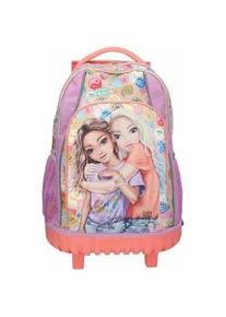 Rucksack Depesche "Schulrucksack Trolley GIRL POWER TOPModel 25 x 32 x 37,5 cm bunt", Kinder, Gr. B/H/T: 32cm x 37,5cm x 25cm, bunt, Polyester, Rucks&auml;cke Rucksack
