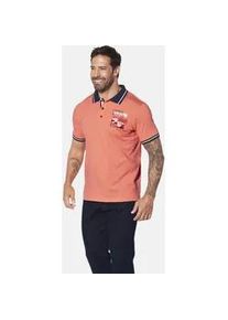 Poloshirt Jan Vanderstorm "Poloshirt OLFTIN", Damen, Gr. 6XL, orange (hellorange), Obermaterial: 100% Baumwolle CO., Shirts
