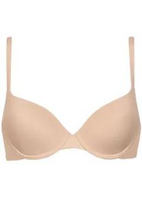 Schalen-BH LISCA "Schalen BH Bella", Damen, Gr. 75, Cup E, beige, Stoff, Obermaterial: 90% Polyamid PA. 10% Elasthan EL., BHs Schalen-BH
