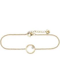 CAI Armband CA&Iuml; "925 Sterling Silber gelb vergoldet Zirkonia Kreis", gelb, Armb&auml;nder, Damen, 16+3cm, Silber 925 (Sterlingsilber), gl&auml;nzend, Armband