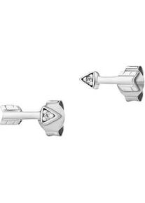 CAI Paar Ohrstecker CA&Iuml; "925/- Sterling Silber rhodiniert Zirkonia Pfeile", wei&szlig;, wei&szlig;, Ohrringe, Damen, one-size, Silber 925 (Sterlingsilber)