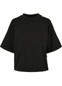 Kurzarmshirt Urban Classics "Urban Classics Damen Ladies Organic Heavy Tee", Damen, Gr. XS, schwarz, 100% Baumwolle, unifarben, oversize, Rundhals, Shirts