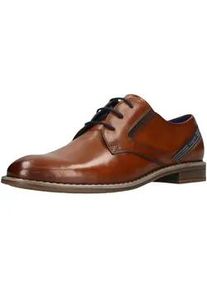 Schn&uuml;rschuh Bugatti "Bugatti Businessschuhe Leder", Herren, Gr. 43, cognac, Leder, Schuhe Schn&uuml;rschuh
