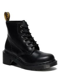 Schn&uuml;rboots Dr. Martens "Alderstone", Damen, Gr. 39, schwarz, Leder, Basic, Schuhe Schn&uuml;rboots, Stiefelette, Schn&uuml;rboots mit Blockabsatz