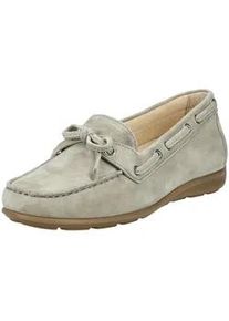 Mokassin Gabor COMFORT "Gabor Comfort Mokassin Leder", Damen, Gr. 37,5, hellbraun, Leder, Schuhe Mokassin