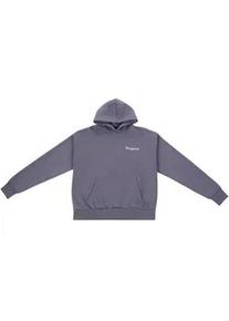 Kapuzenpullover DROPSIZE "Dropsize HEAVY OVERSIZE ENEMIES HOODIE", Herren, Gr. S, steel grau, 70% Baumwolle, 30% Polyester, mehrfarbig, oversize, ohne Ausschnitt, Pullover Kapuzenpullover