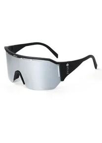 Sportbrille YEAZ "Sport-Sonnenbrille Black/Silver SUNVIBE", Damen, schwarz (schwarz, silber), Sonnenbrillen