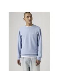 Levi's Rundhalspullover LEVI'S "LIGHTWEIGHT HM SWEATER", Herren, Gr. L, chambray blau pique, Strick, Obermaterial: 100% Baumwolle, regular fit normal, Rundhals, angesetztes B&uuml;ndchen, Pullover Rundhalspullover, Feingerippte Abschl&uuml;sse