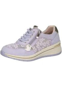 Sneaker Caprice "Caprice Sneaker Leder/Textil", Damen, Gr. 38, lavender, Leder, Textil, Schuhe Sneaker