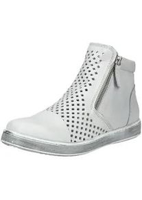 Stiefelette Andrea Conti "Andrea Conti Stiefelette Leder", Damen, Gr. 38, hellgrau, Leder, Schuhe Stiefelette