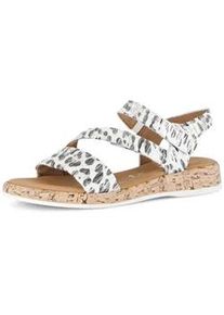 Riemchensandale Gabor "Riemchensandale", Damen, Gr. 38, wei&szlig;, Schuhe Riemchensandale