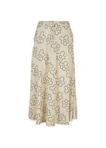 Jerseyrock Urban Classics "Urban Classics Damen Ladies Viscose Midi Skirt", Damen, Gr. M, softseagrassflower, 100% Viskose, loose fit, R&ouml;cke