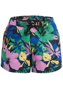 Boardshorts Quiksilver "Everyday Printed Volley 15", Herren, Gr. L, schwarz navy interact floral, Obermaterial: 100% Microfaser;, Hosen