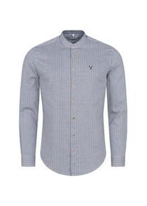 N&uuml;bler Trachtenhemd N&Uuml;BLER "Trachtenhemd Paavo", Herren, Gr. XL, EURO, blau, Obermaterial: 100% Baumwolle CO., Hemden Trachtenhemd