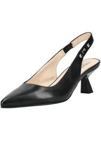 Slingpumps Nero Giardini "Nero Giardini Pumps Leder", Damen, Gr. 37, schwarz, Leder, Schuhe Slingpumps
