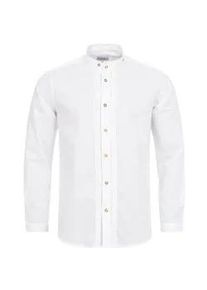 N&uuml;bler Trachtenhemd N&Uuml;BLER "Trachtenhemd Langarm Johann", Herren, Gr. XXL, EURO, wei&szlig;, Obermaterial: 100% Baumwolle CO., Hemden Trachtenhemd