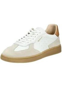 Sneaker Gant "Gant Sneaker Leder", Herren, Gr. 41, wei&szlig;, Leder, Schuhe Sneaker