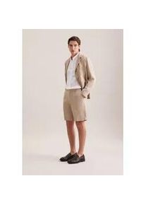 Shorts Seidensticker, Herren, Gr. 48, Normalgr&ouml;&szlig;en, beige, 100% Leinen, unifarben, Hosen Shorts