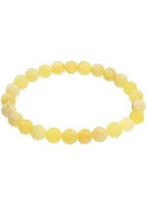 Armband OSTSEE-SCHMUCK "- Kugel 8 mm - Bernstein -" Gr. 19, gelb, Armb&auml;nder, Damen, Bernstein, Armband