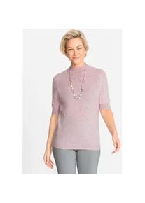 Classic Dog Kaschmirpullover CLASSIC "Kaschmir-Pullover", Damen, Gr. 48/50, rosa (ros&eacute;, meliert), 100% Kaschmir, meliert, Pullover