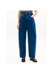 Weite Jeans Tommy Hilfiger, Damen, Gr. 27, L&auml;nge 30, emi, Denim/Jeans, Obermaterial: 100% Baumwolle, unifarben, weit kurz, Jeans, mit 5-Pocket-Design