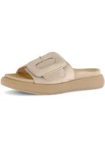 Pantolette Gabor "Pantolette", Damen, Gr. 39, beige, Schuhe Pantolette