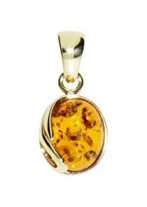 Kettenanh&auml;nger OSTSEE-SCHMUCK "- Melanie - Gold 333/000 - Bernstein" Gr. 18, gold (gold 333, goldfarben, gelb), Schmuckanh&auml;nger, Damen, Gelbgold 333, Kettenanh&auml;nger