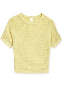 Madeleine Mode Longpullover MADELEINE "Pullover Leichter Sommerpullover", Damen, Gr. 40/42, beige (vanille), Obermaterial: 75% Baumwolle CO. 25% Polyester PES., Modern, Pullover Longpullover