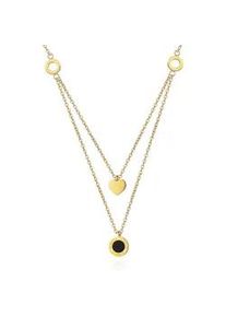 Edelstahlkette AILORIA "Halskette ALINE", Damen, gold, Halsketten Edelstahlkette